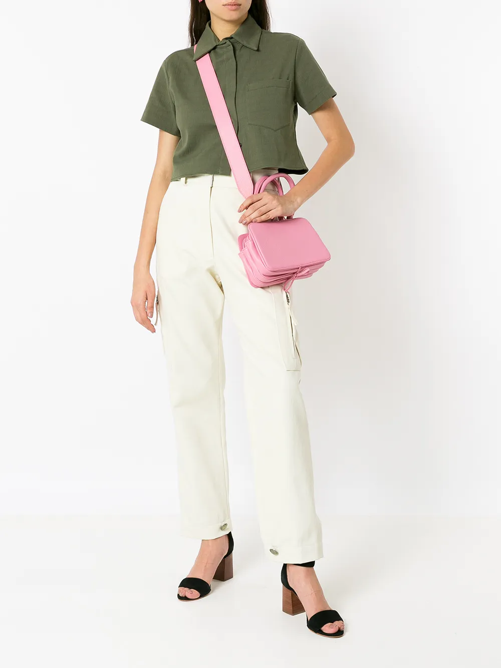 Sarah Chofakian multiple-compartment leather crossbody bag | Image 2