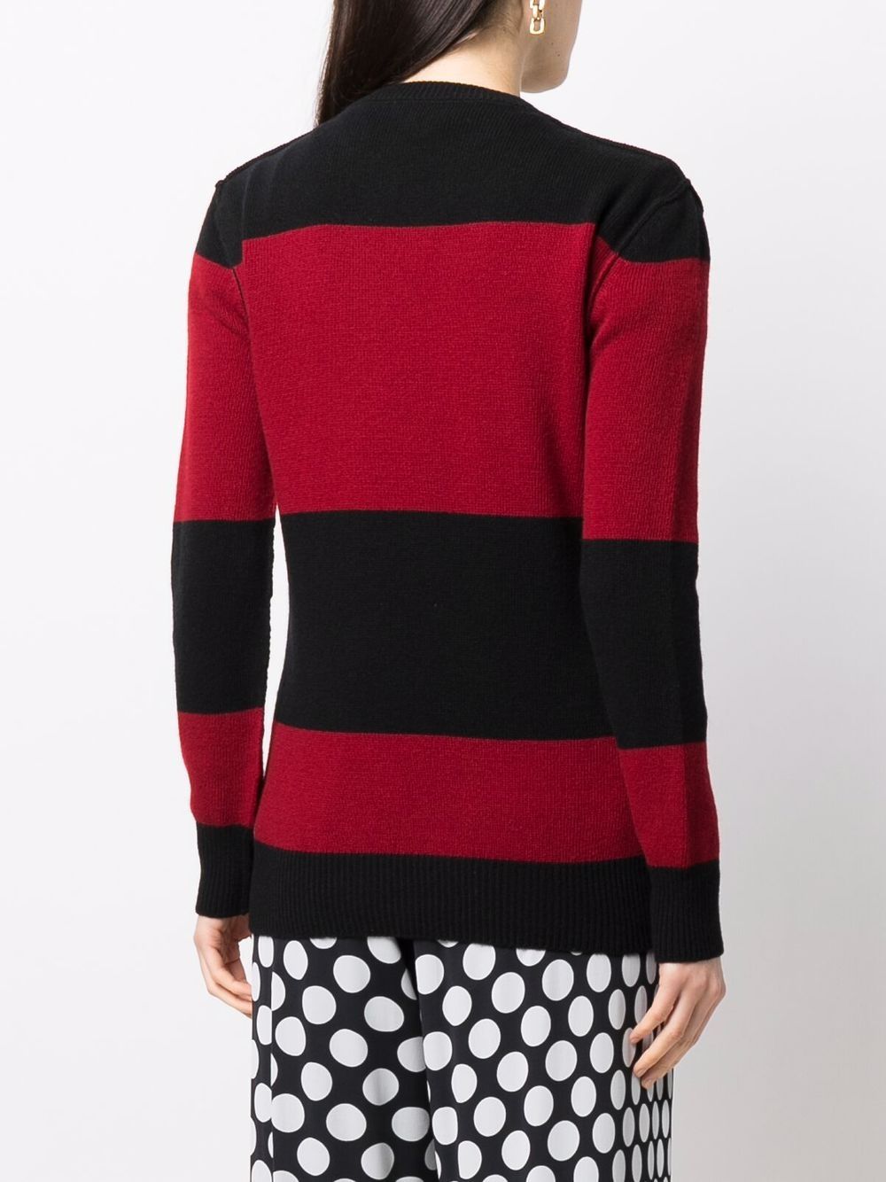 фото Marni striped logo embroidery jumper