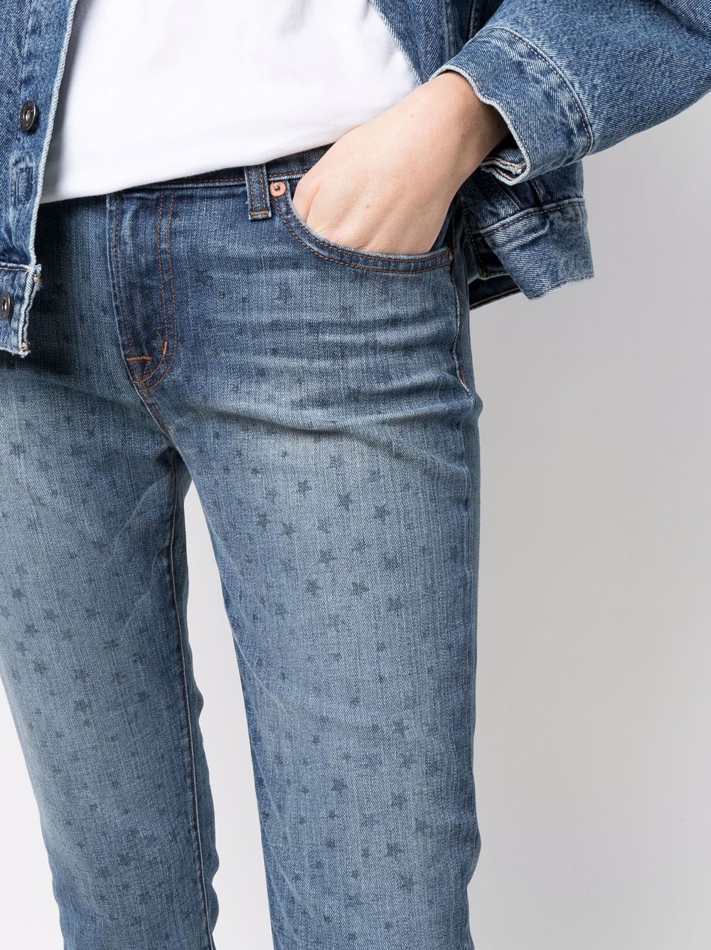 фото J brand укороченные джинсы с узором