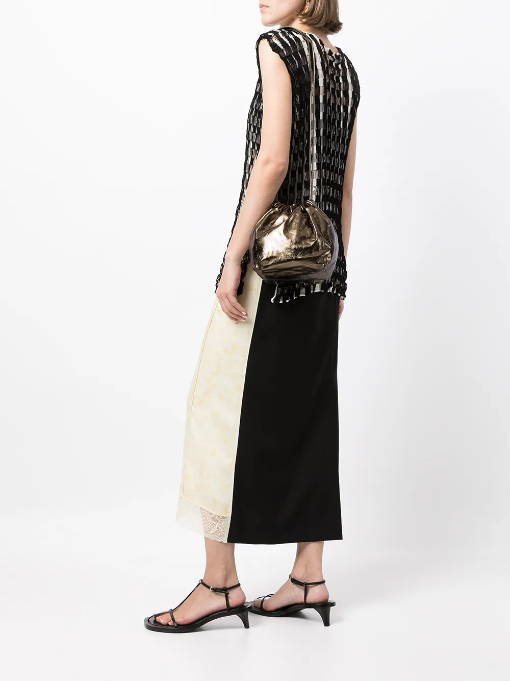 Image 2 of Jil Sander metallic-finish crossbody bag