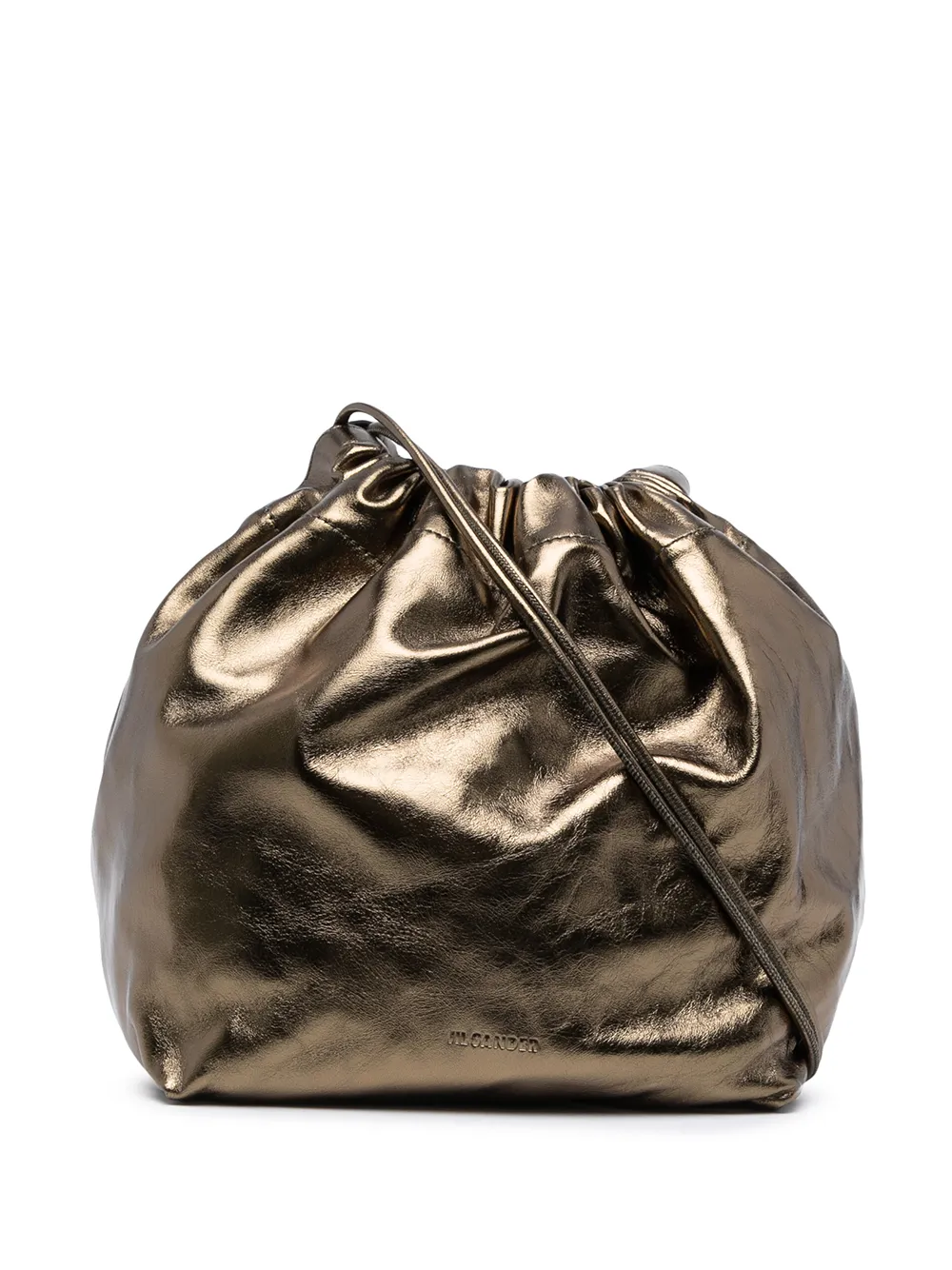 Image 1 of Jil Sander metallic-finish crossbody bag