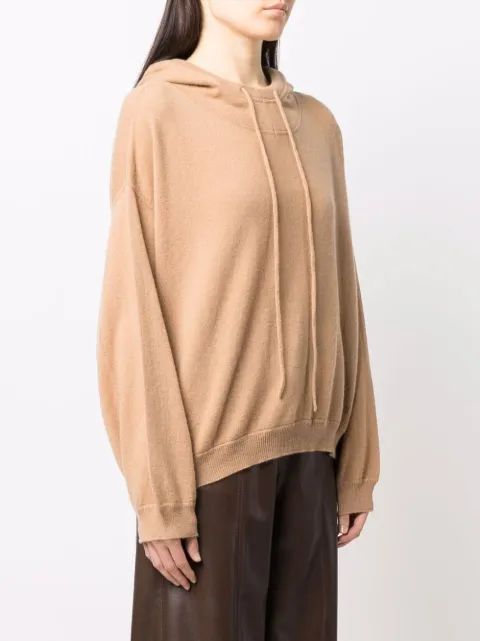 loulou studio linosa cashmere moletom com capuz