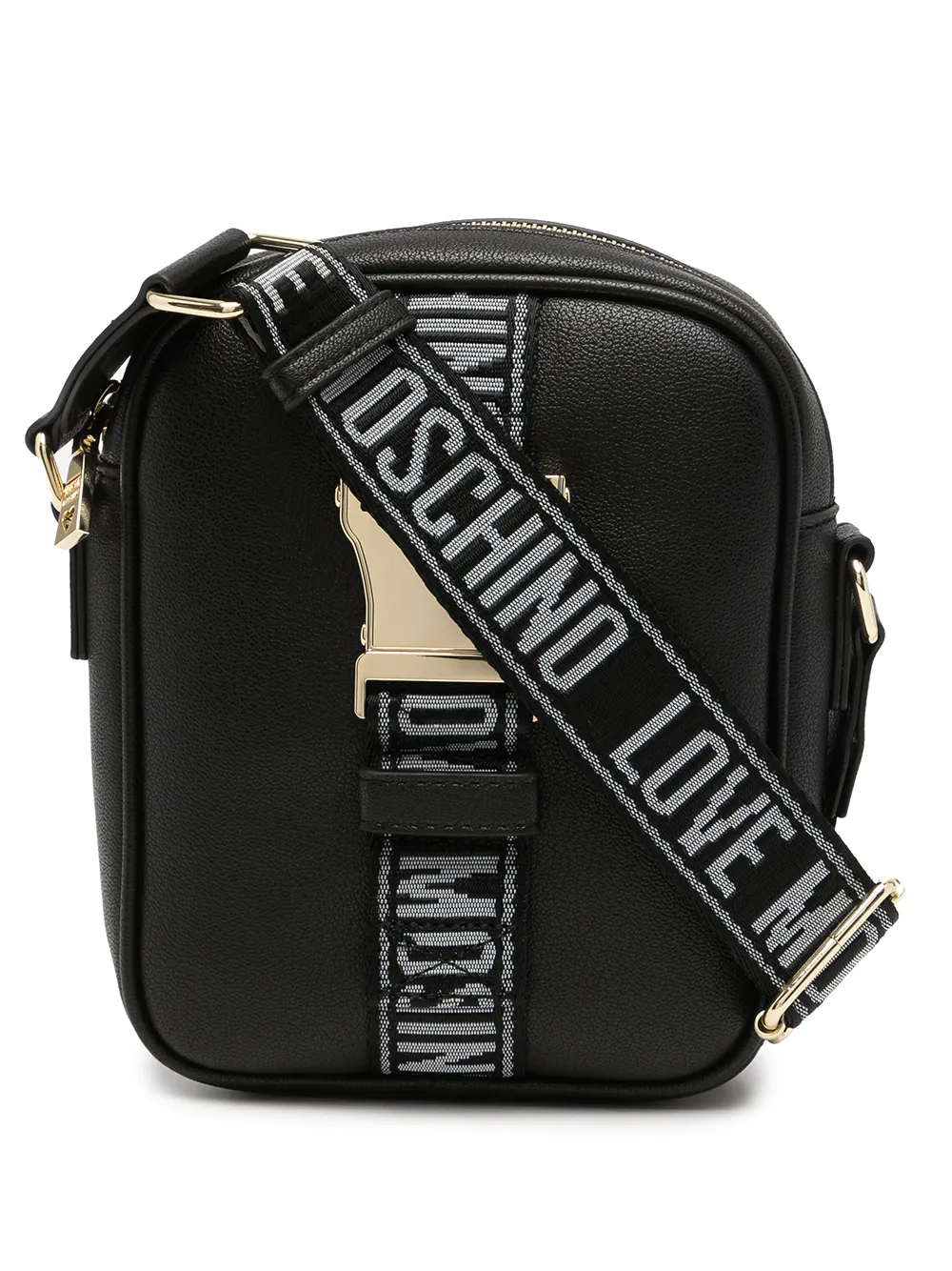 love moschino logo strap crossbody bag