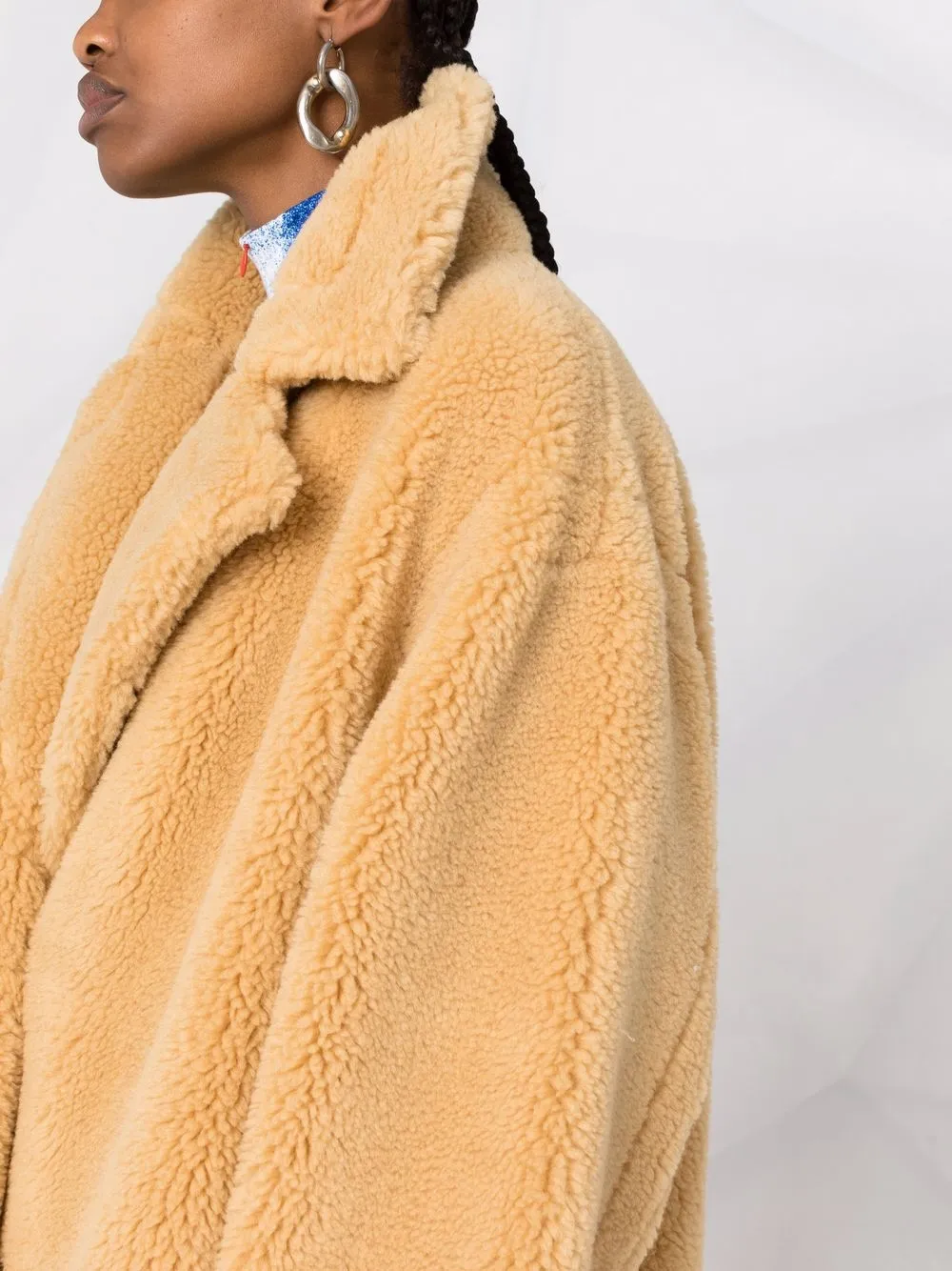 Stand Studio Maria Faux-fur Coat In Neutrals