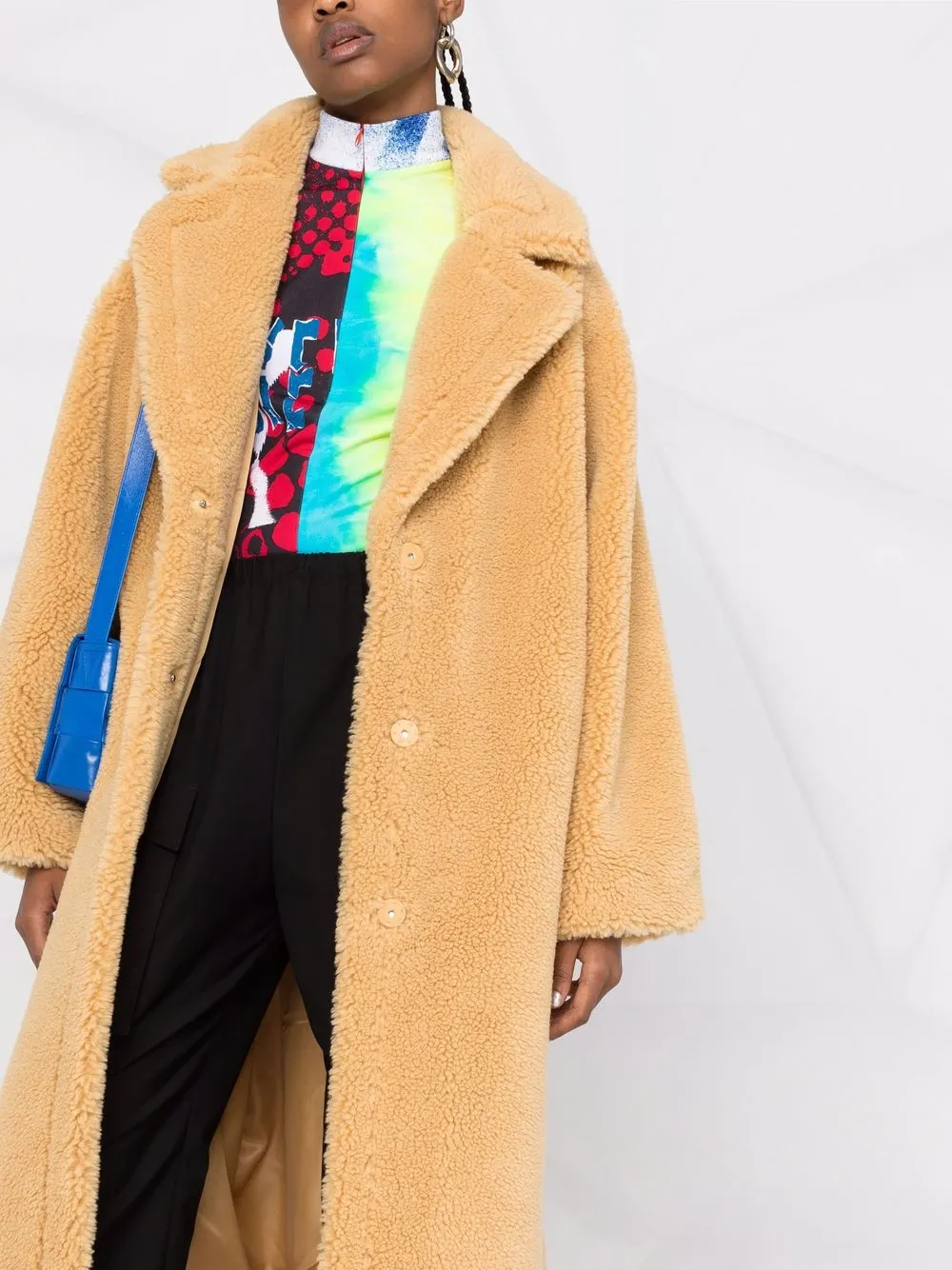 Stand Studio Maria Faux-fur Coat In Neutrals