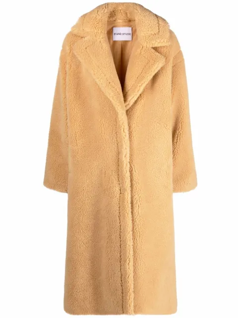 STAND STUDIO midi faux-fur coat