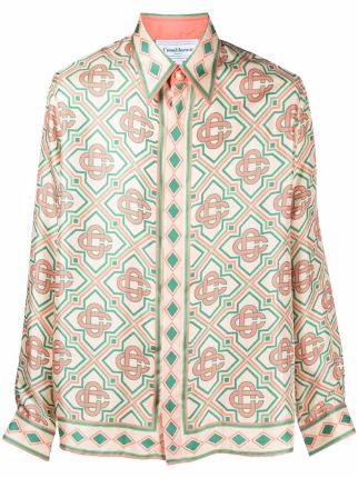 Casablanca monogram-print Denim Jacket - Farfetch