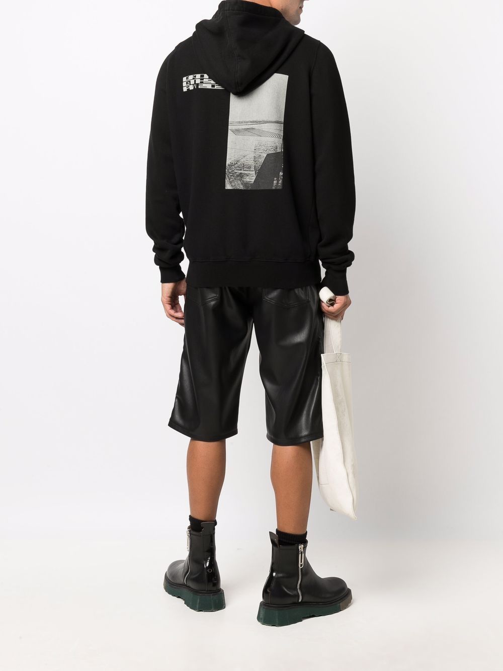 фото Rick owens drkshdw худи на молнии с кулиской