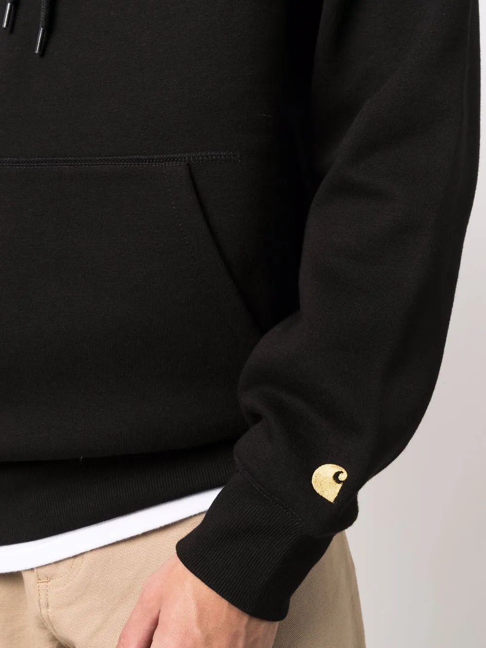 Carhartt WIP Chase Hooded Sweatshirt | Black | FARFETCH
