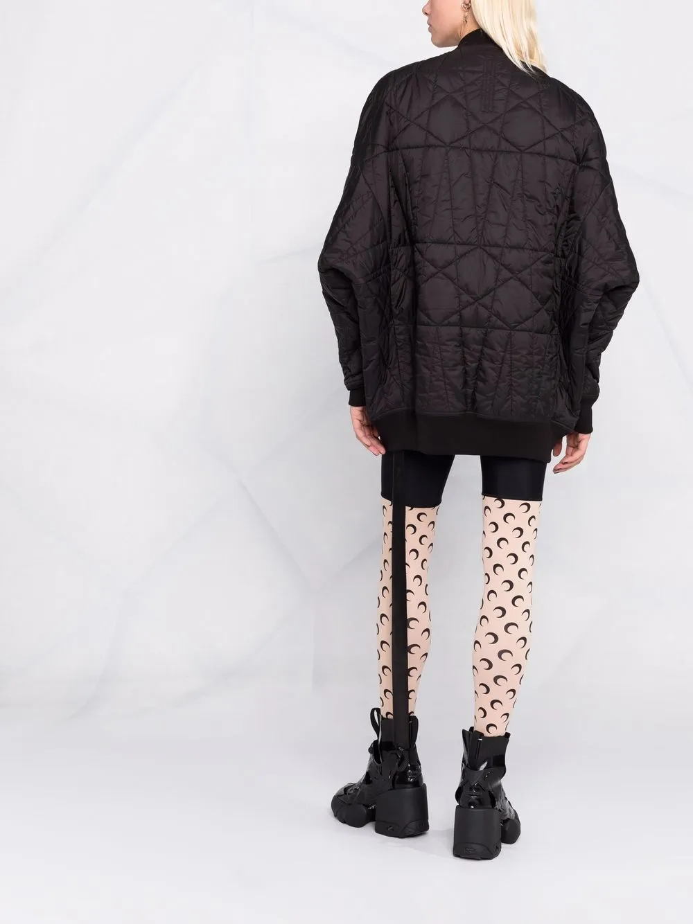 фото Rick owens drkshdw стеганое пальто оверсайз