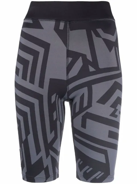 MCQ Shorts mit abstraktem Print