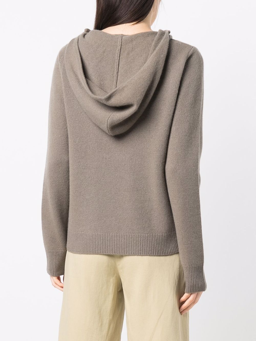 Shop Totême Half-zip Cashmere Sweater In Grau