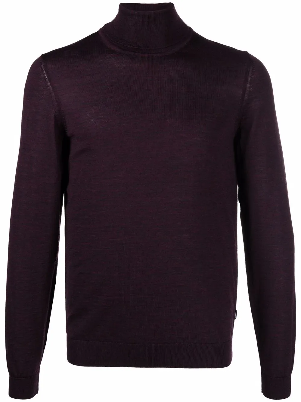 

BOSS roll-neck virgin-wool jumper - Purple