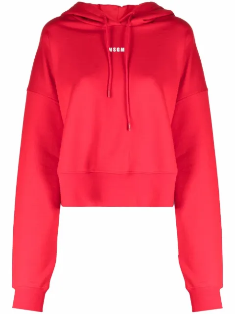 MSGM logo-print oversized hoodie
