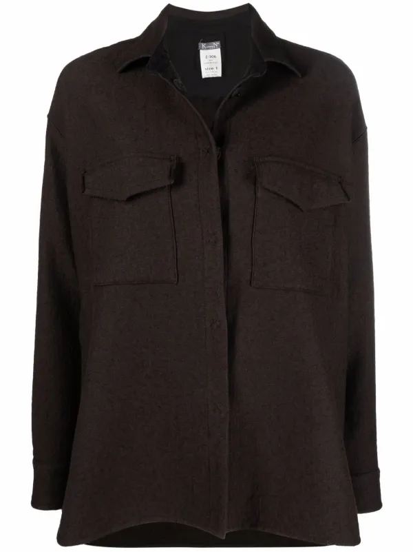 Kristensen Du Nord buttoned-up Cotton Shirt Jacket - Farfetch