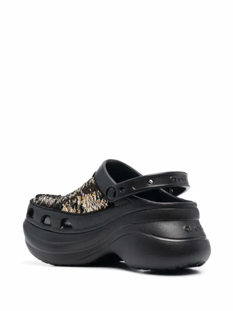 sequin crocs
