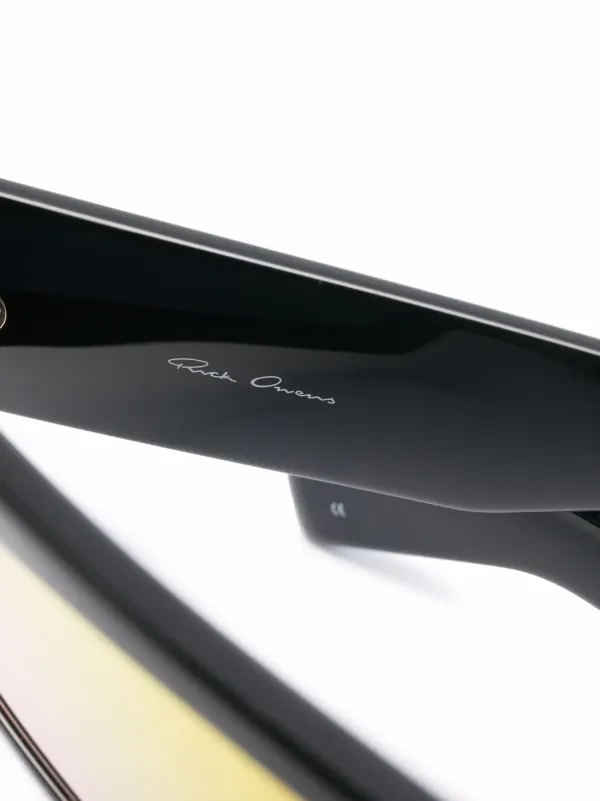 Rick Owens スクエアフレームサングラス Rick Owens Rick スクエアフレーム サングラス | グレー