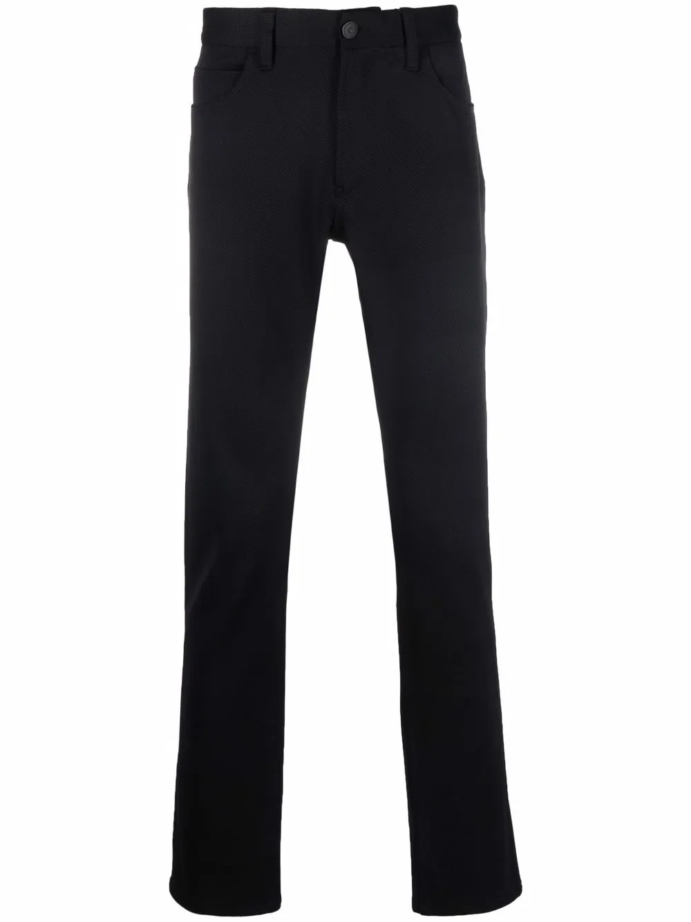 Emporio Armani straight-leg chino trousers – Black