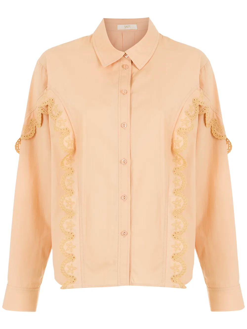 

Nk Ruth broderie-anglaise shirt - Neutrals