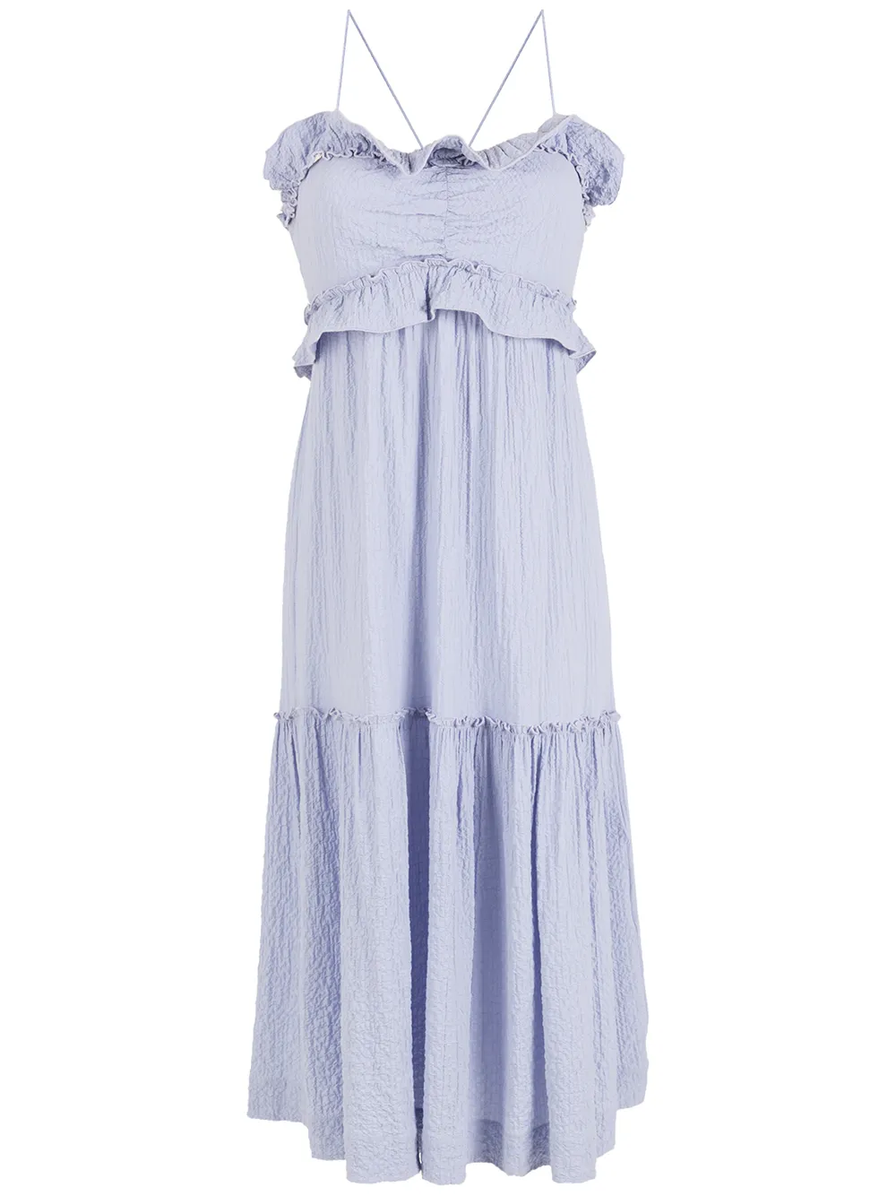 

Nk Anarruga ruffle-trim dress - Blue