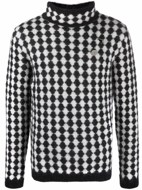 Saint Laurent diamond-motif sweater