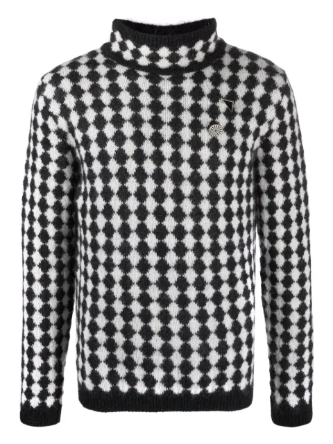 Saint Laurent diamond-motif sweater