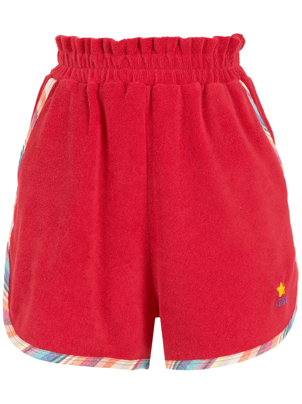 

Nk Plush stripe-trimmed track shorts - Red