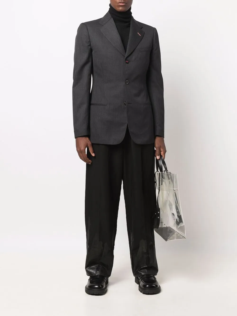 Maison Margiela コントラストステッチ シングルジャケットの画像2