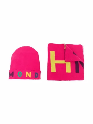 John Richmond Junior Set Sciarpa e Cappello Con Logo - Farfetch