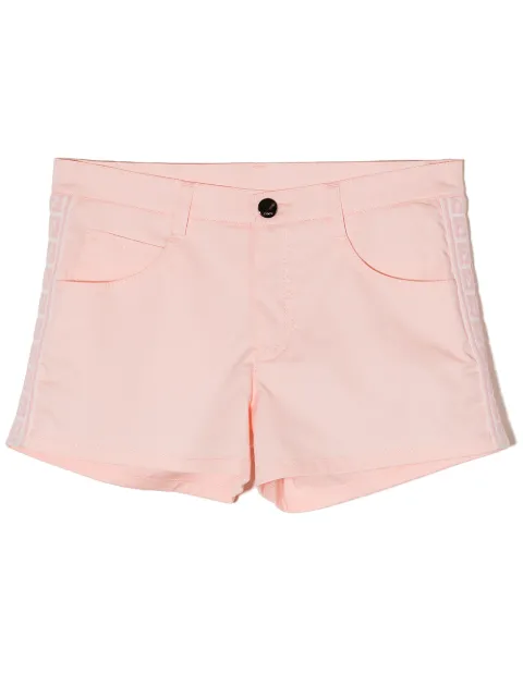 Fendi Kids logo-trim denim shorts