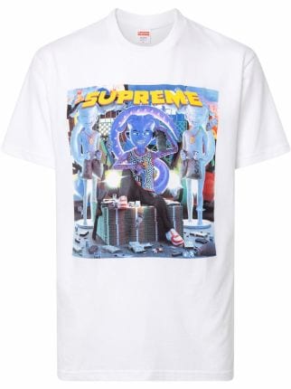 Supreme x Jordan logo-print T-shirt - Farfetch