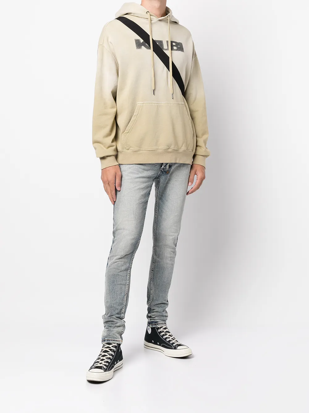 Ksubi Hoodie met print - Beige