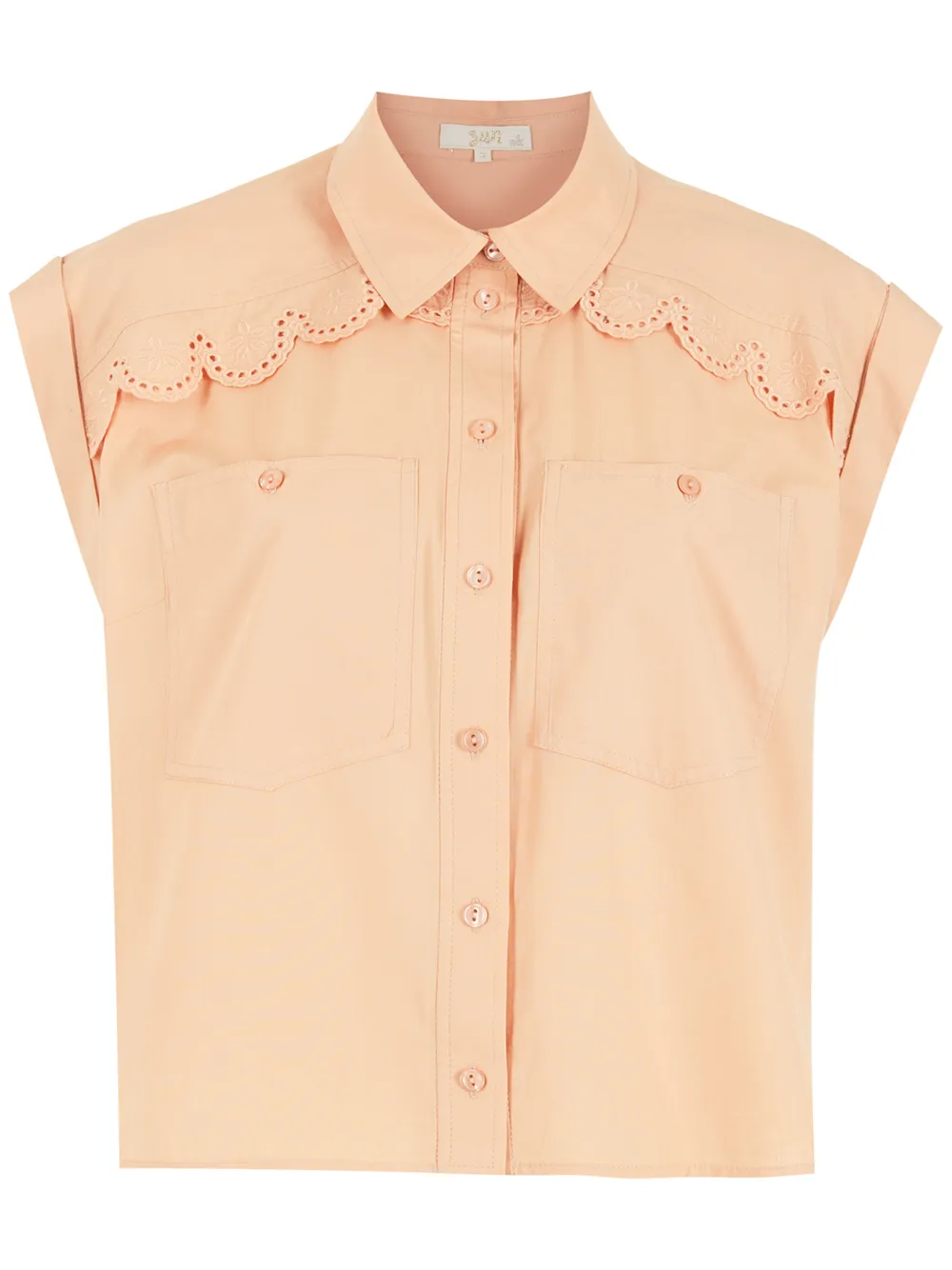 

Nk Rita cropped short-sleeve shirt - Orange