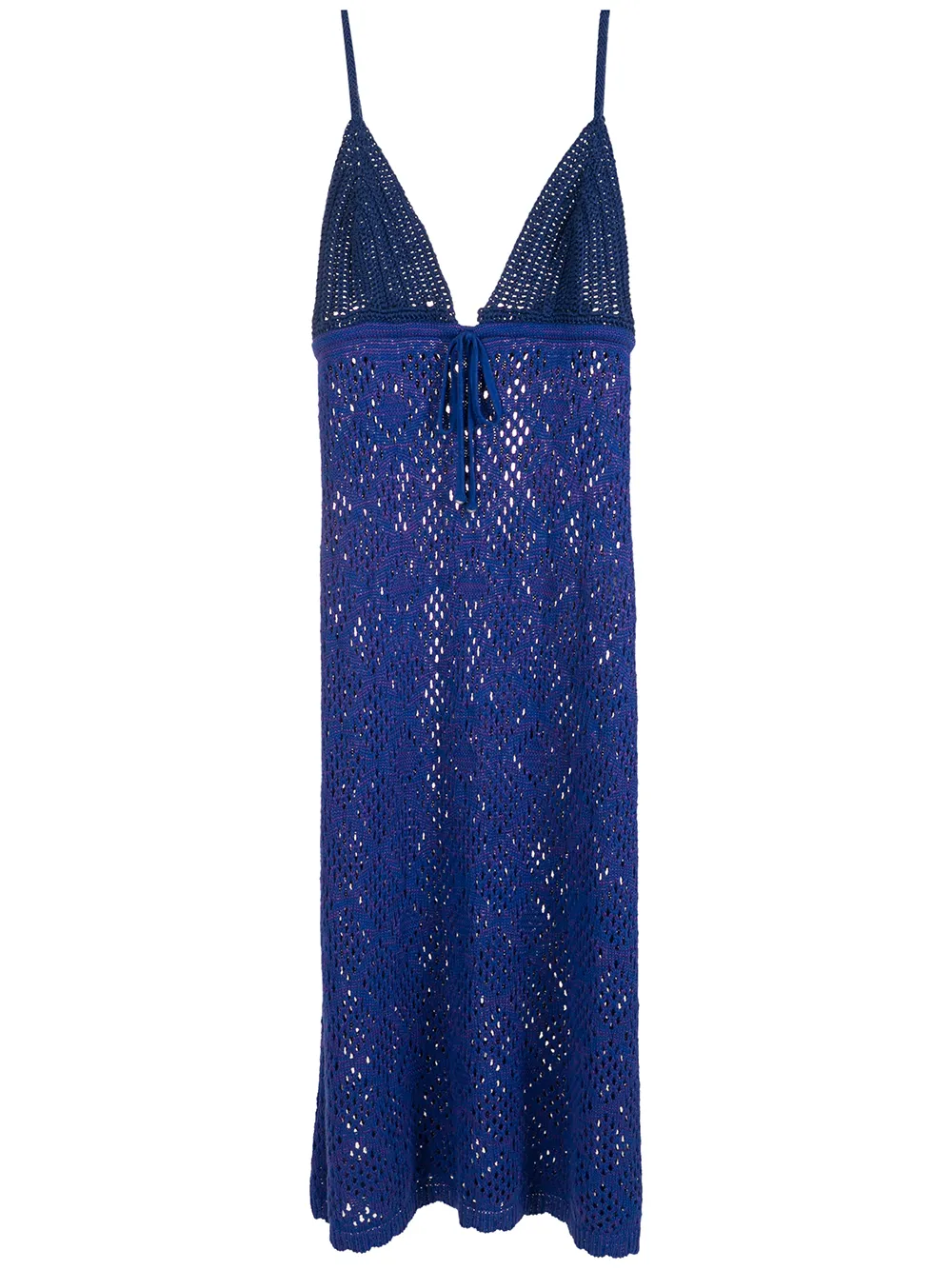 

Nk Krari v-neck knitted dress - Blue