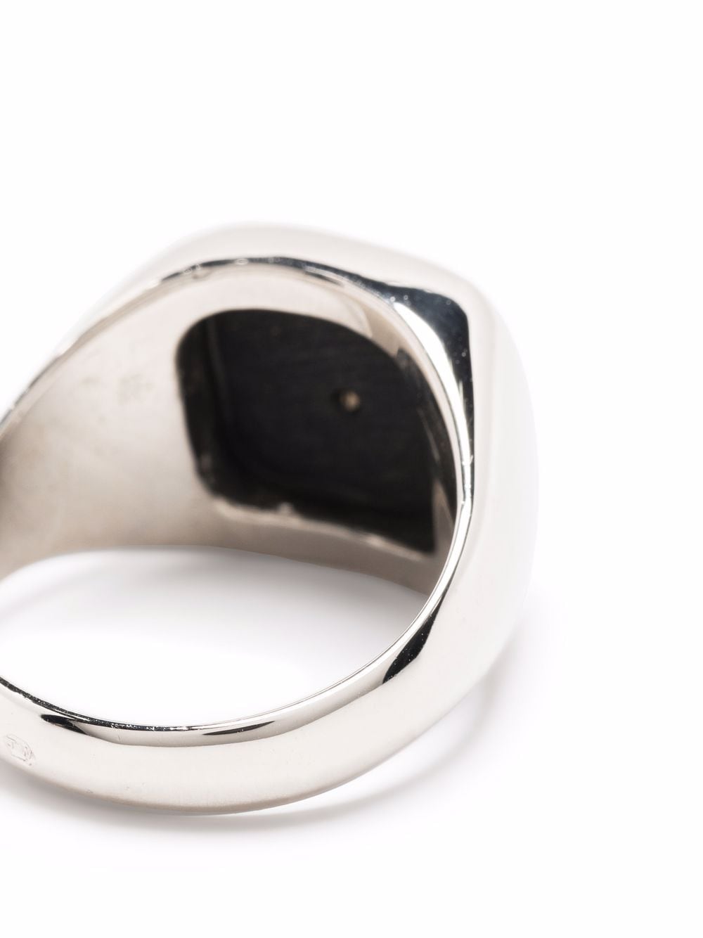 Shop Misbhv Monogram-detail Enamel Ring In Silver