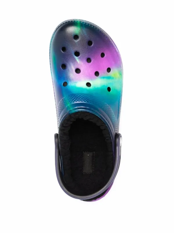 galaxy print crocs