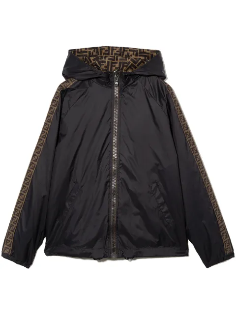 Fendi Kids reversible FF-motif hooded jacket