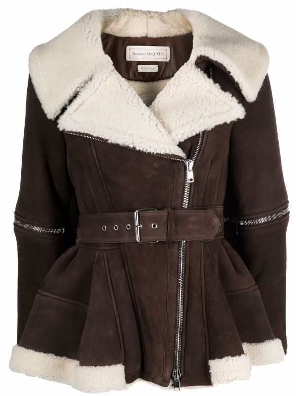 river island sheepskin jacket