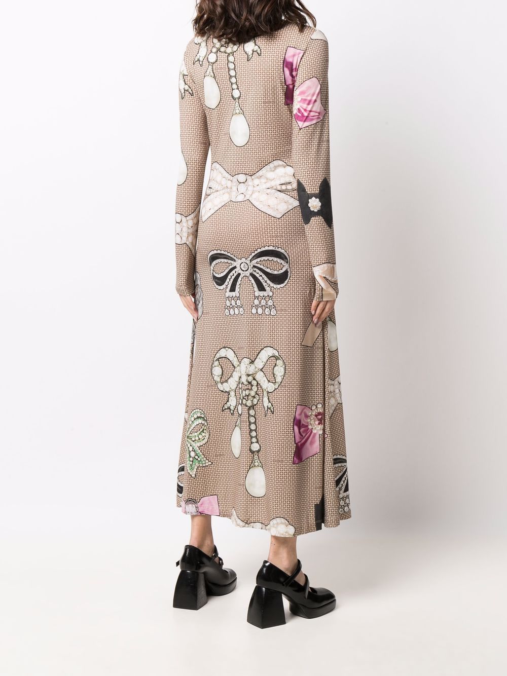 фото Viktor & rolf signature bow-print dress