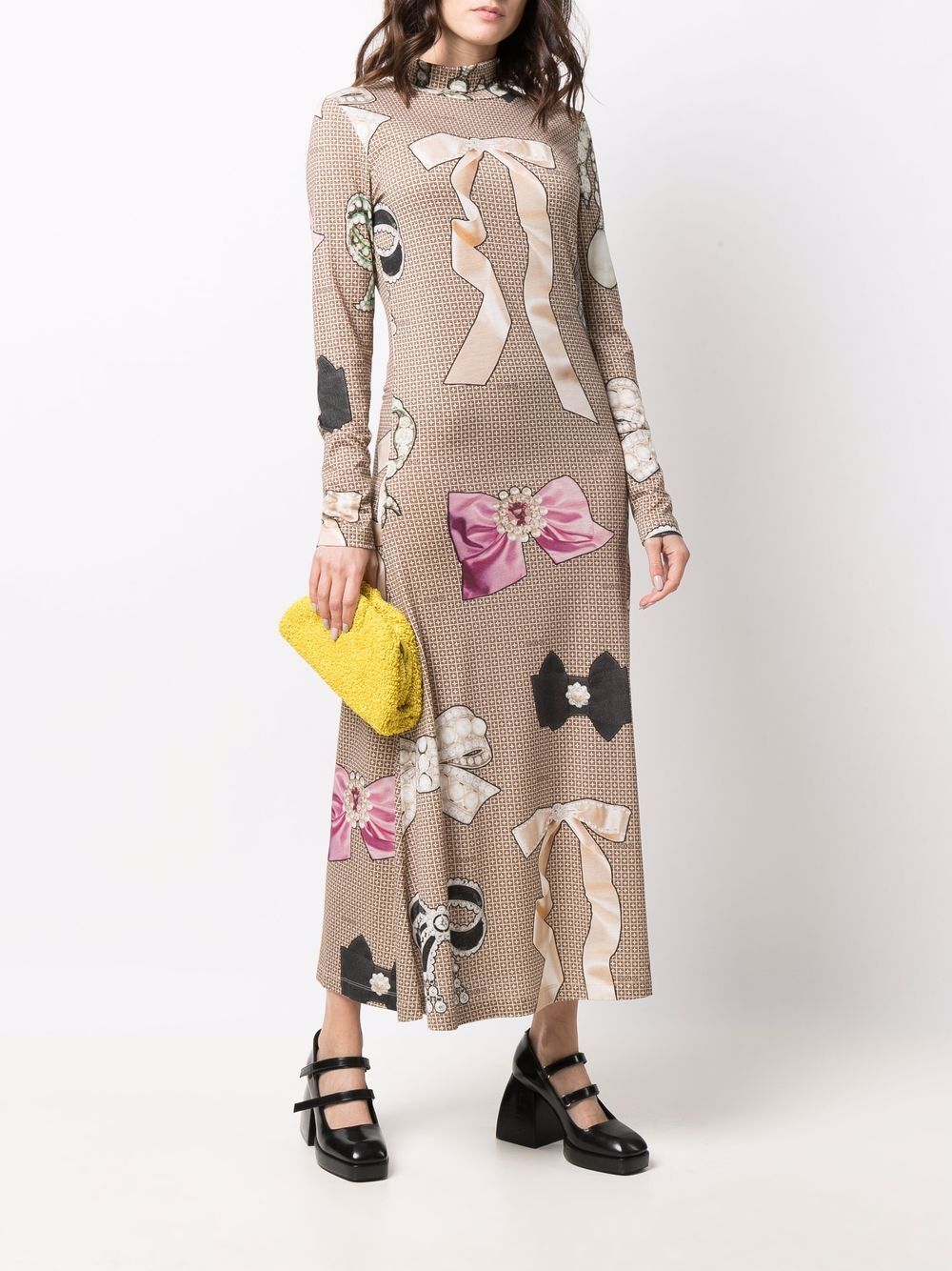 фото Viktor & rolf signature bow-print dress