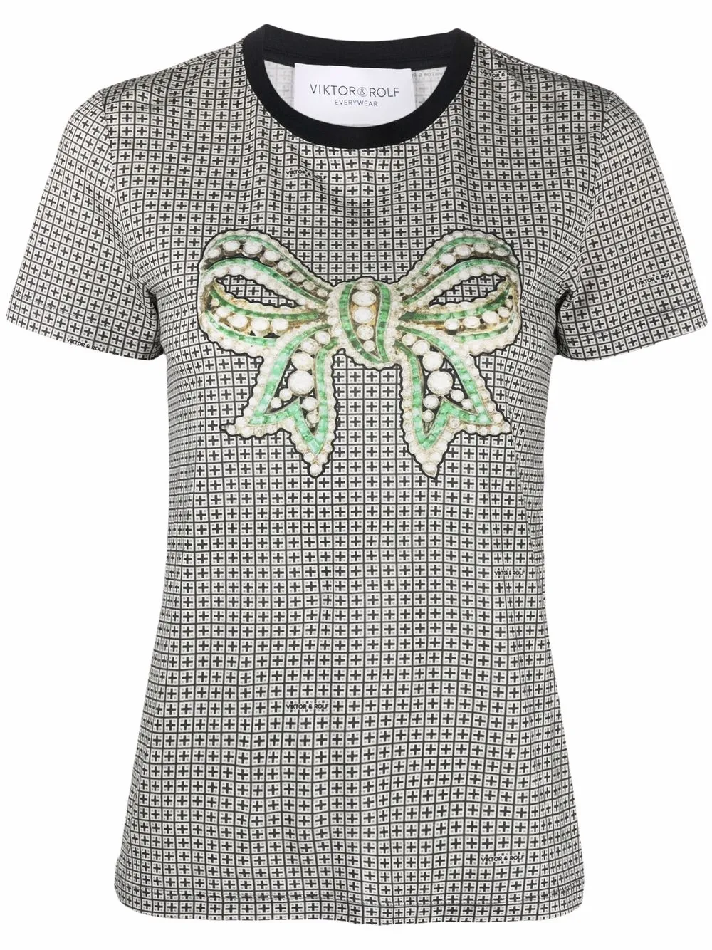 

Viktor & Rolf signature bow-print T-shirt - Grey