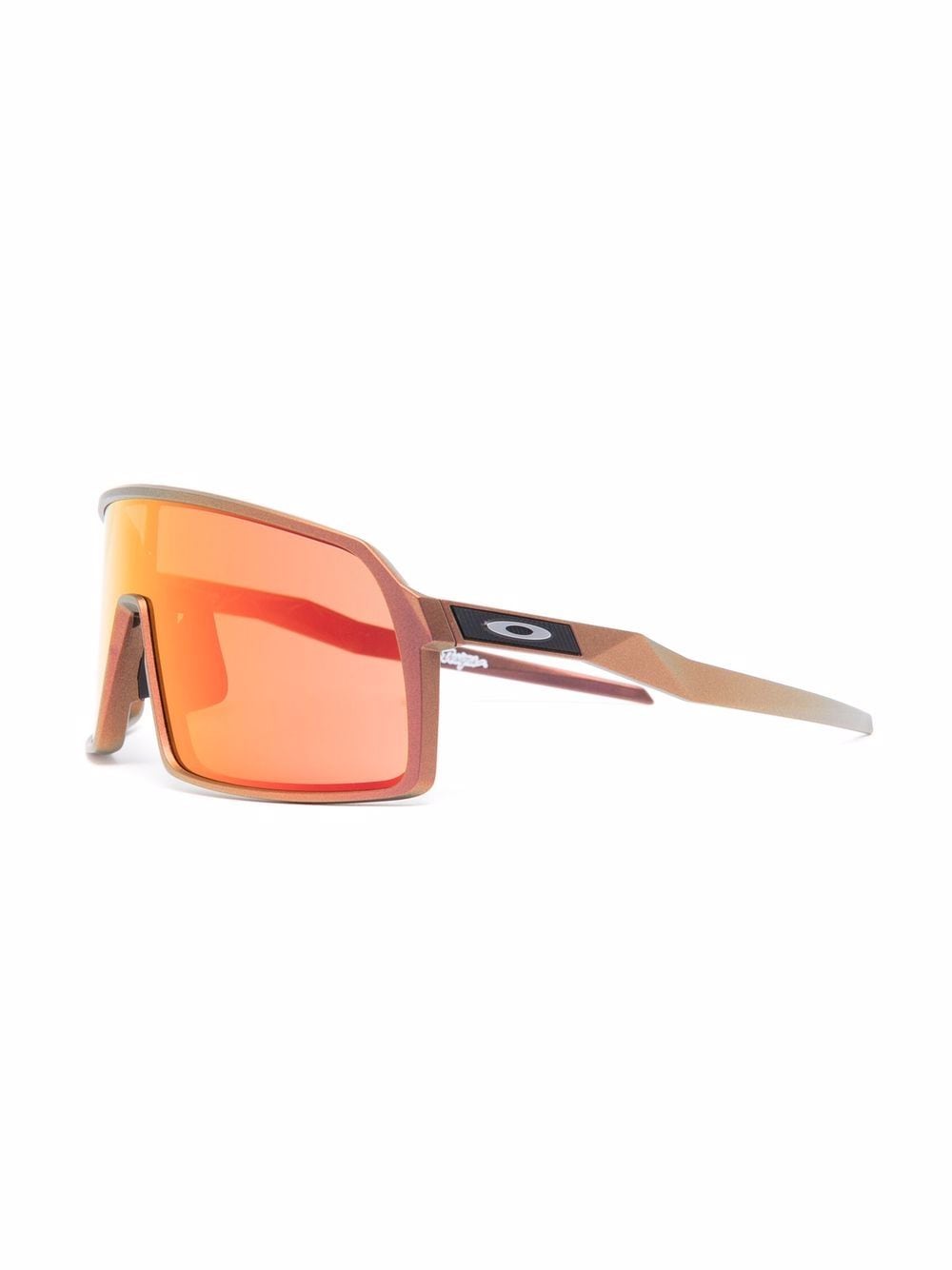 Shop Oakley Sutro Shield-frame Sunglasses In Gold