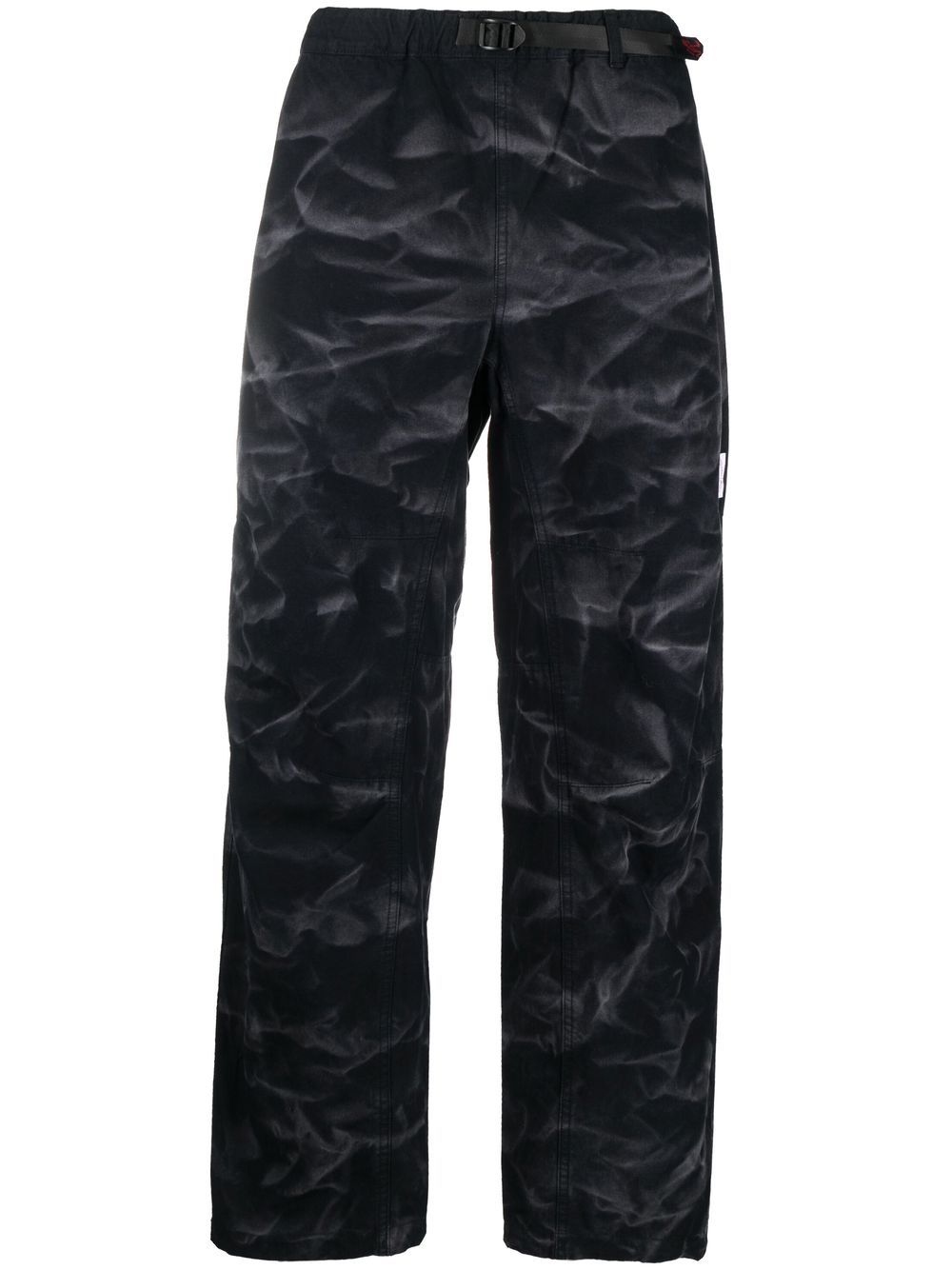 neighborhood x gramicci pantalon à coupe droite - noir