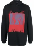 Qasimi graphic print hoodie - Black