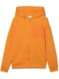 Fendi Kids FF patch pocket zipped jacket - Orange