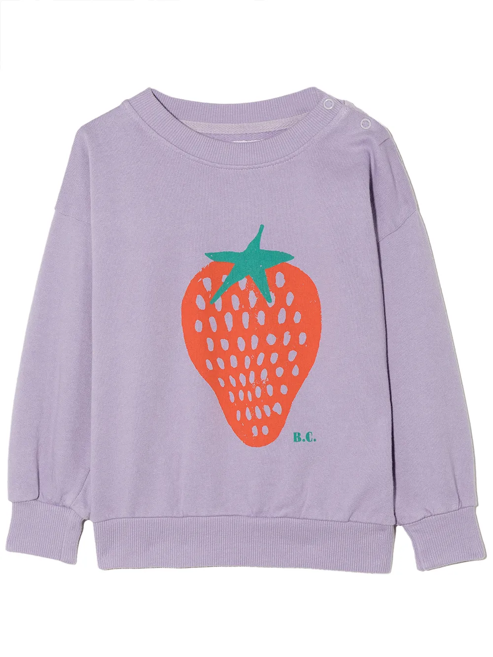 

Bobo Choses strawberry print crew neck sweatshirt - Purple
