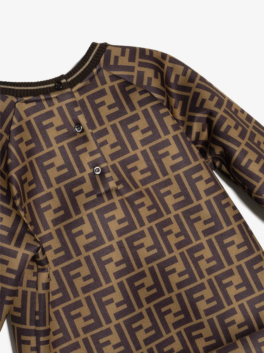 Fendi Kids Sweater met teddybeerprint Bruin