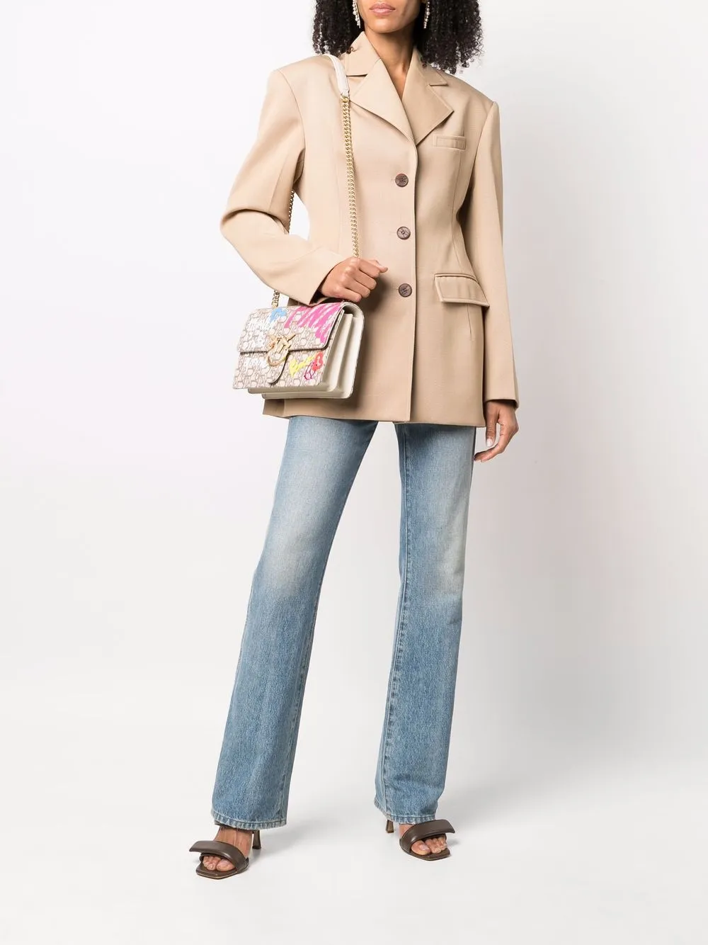 фото Pinko сумка на плечо love classic icon