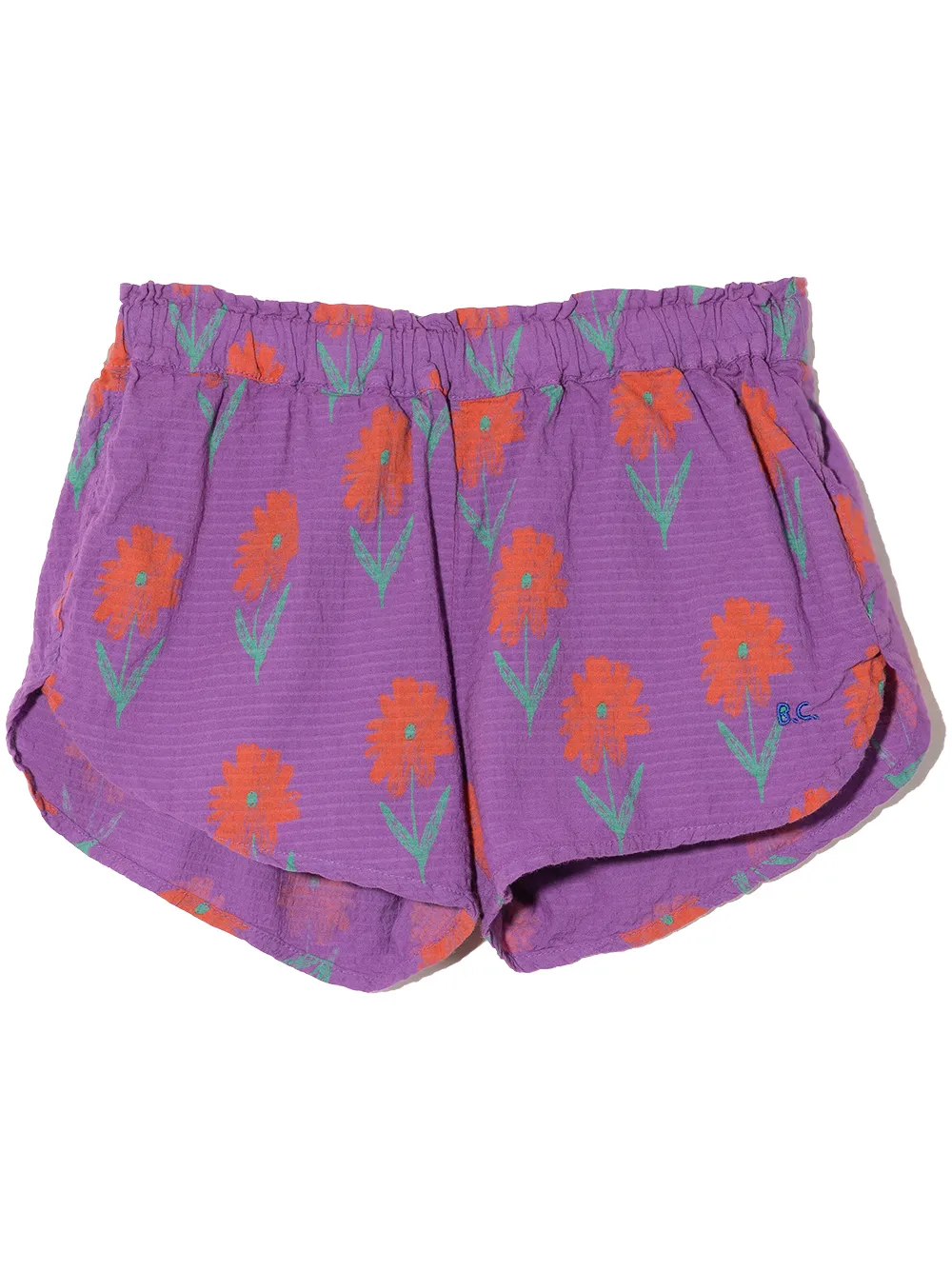 

Bobo Choses shorts deportivos con petunias estampadas - Morado