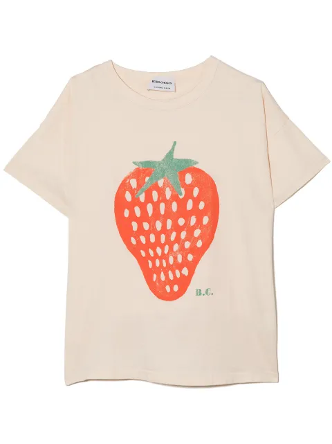 Bobo Choses Strawberry-print organic cotton T-shirt